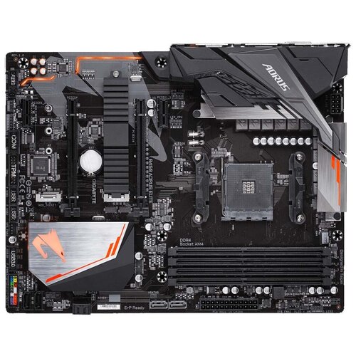 фото Материнская плата gigabyte b450 aorus elite