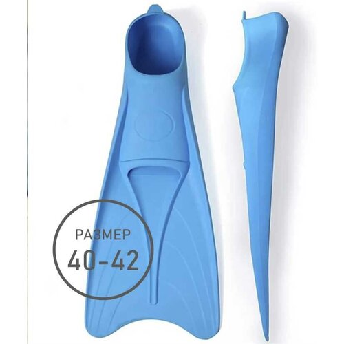 фото Длинные ласты для плавания swimroom silicone long fins, размер 38-40, цвет желтый