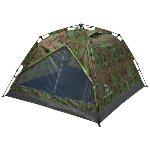 фото Палатка двухместная jungle camp easy tent camo 2, цвет: зеленый/серый