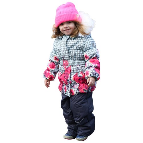 фото Утепленный комплект (куртка и брюки) lapland для девочки, зимний "роза" размер 98, мята