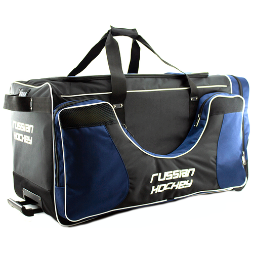 фото Баул хоккейный bitex 24-975/1 сумка спортивная на колесах черно-синий полиэстер