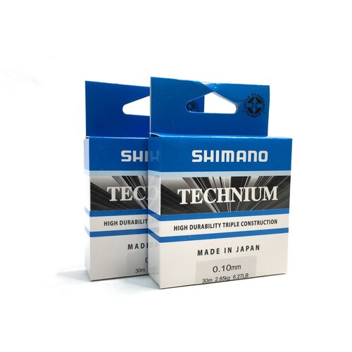 фото Монофольная леска для рыбалки shimano technium, 2 шт. по 30 м; 0.12 мм