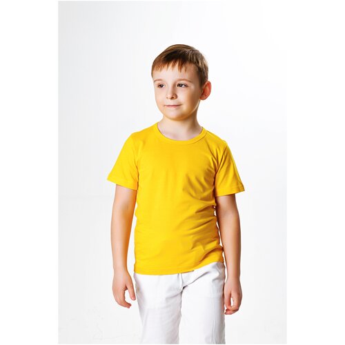 фото Футболка 5+" старт", 134 р., желтый