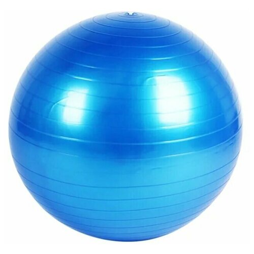 фото Фитбол, гимнастический мяч для йоги и фитнеса, антивзрыв, синий, 95 см icon