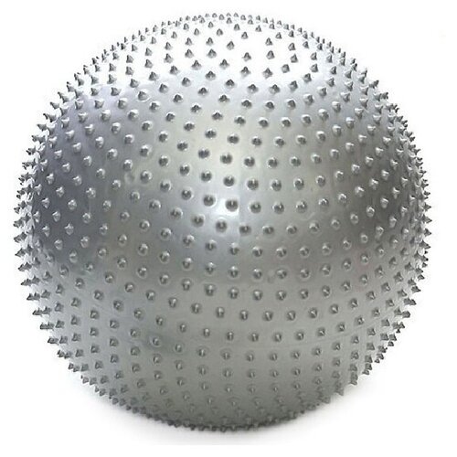 фото Мяч для фитнеса массажный silapro, пвх, d75см, 1000гр, серый