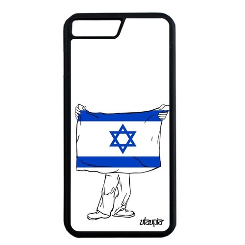 фото Чехол для телефонов apple iphone 8 plus, "флаг израиля с руками" туризм путешествие utaupia