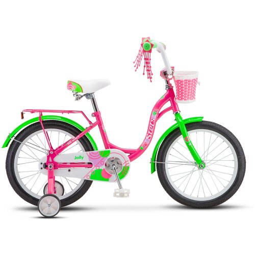 фото Детский велосипед stels jolly 18 v010 (2020) рама 11" пурпурный/зелёный