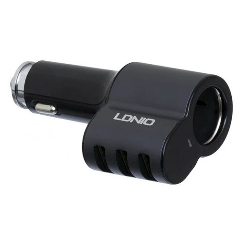 фото Автомобильное зарядное устройство ldnio cm11 + usb type-c, черный