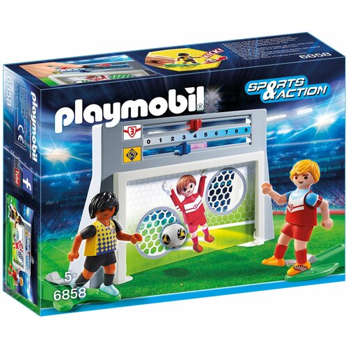 фото Набор с элементами конструктора playmobil sports and action 6858 удары по воротам