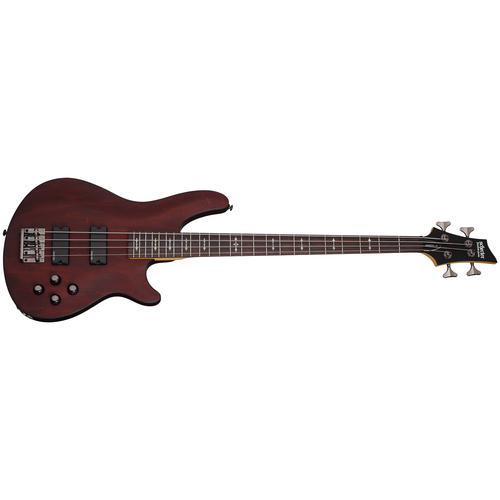 фото Schecter omen-4 wsn гитара бас, 4 струны, корпус липа, гриф клён, звукосниматель schecter diamond bass