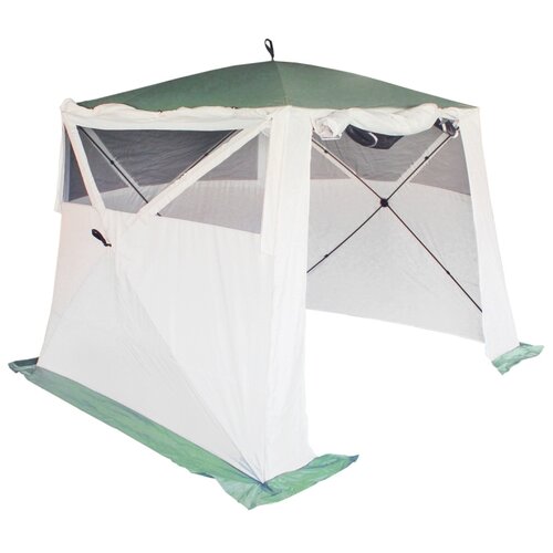 фото Шатер кемпинговый campack tent a-2002w, белый/зеленый