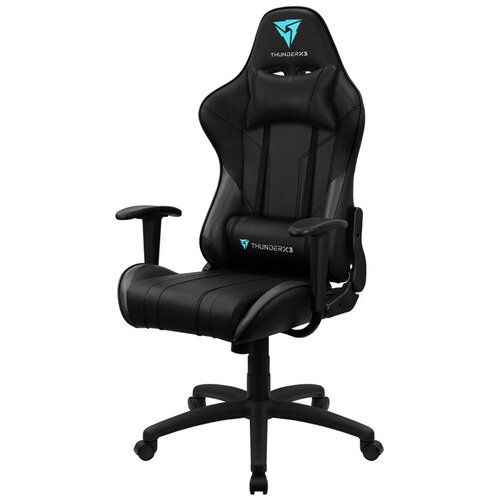 фото Компьютерное кресло thunderx3 ec3 игровое, обивка: искусственная кожа, цвет: black-green