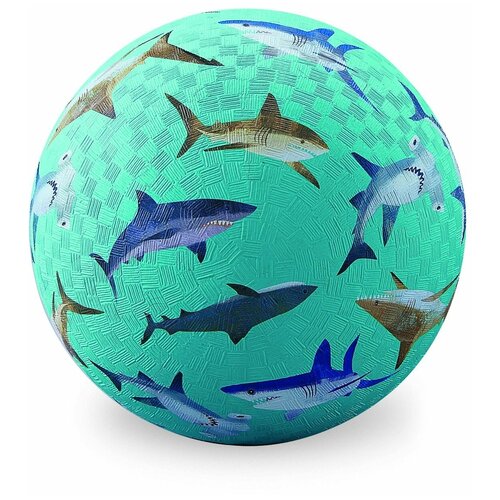 фото Мяч crocodile creek акулы, 18 см, голубой