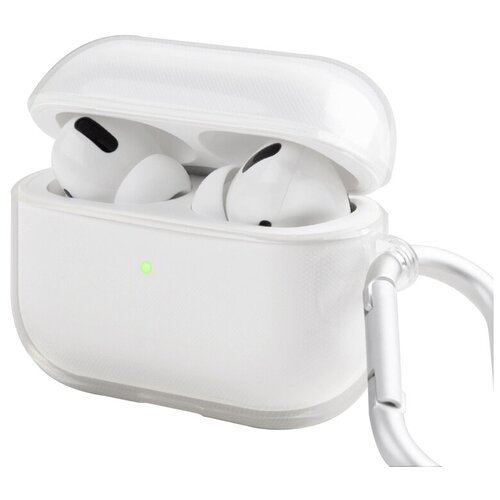 фото Чехол uniq для airpods pro glase с карабином clear