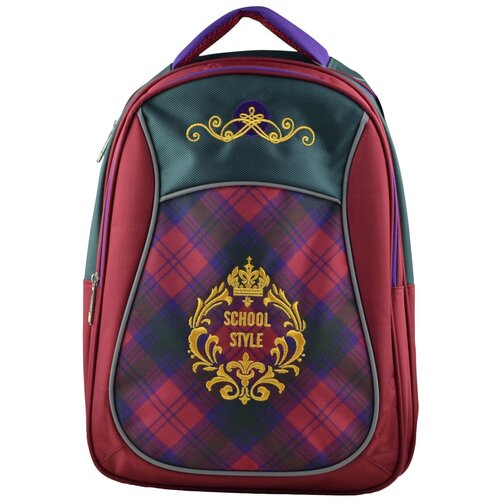 фото Bg рюкзак start schoolkid sbs 2775, красный/фиолетовый