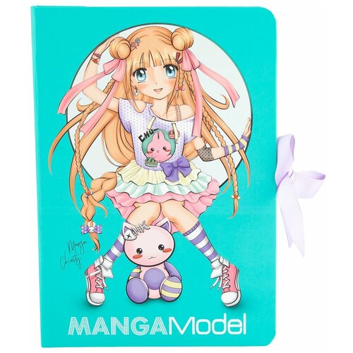 фото Topmodel папка с зажимом и набором для записей manga (8518) голубой