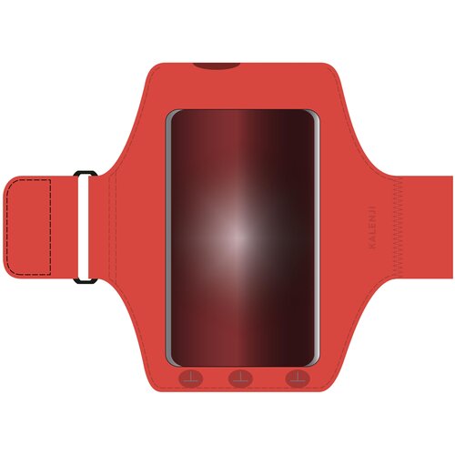 фото Чехол-нарукавник для смартфона для бега оранжевый, kalenji х декатлон decathlon