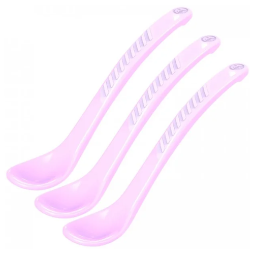 фото Набор ложек twistshake для кормления feeding spoon с 4 мес. 3 шт. пастельный фиолетовый
