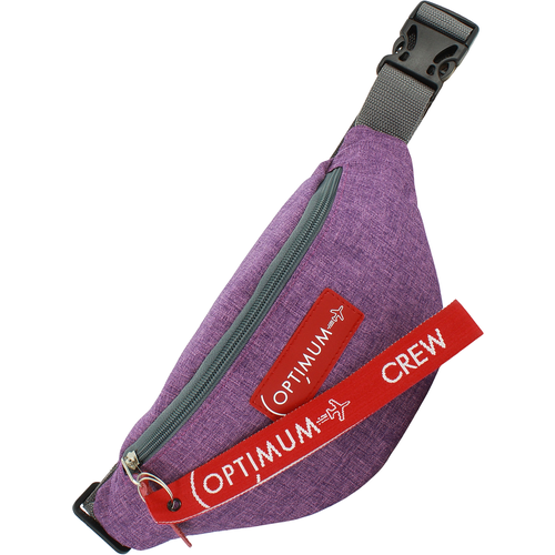фото Сумка поясная optimum 41259490_12 повседневная, внутренний карман, регулируемый ремень, фиолетовый