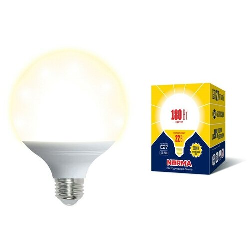 Volpe Лампа светодиодная (UL-00004875) Volpe E27 22W 3000K матовая LED-G120-22W/3000K/E27/FR/NR