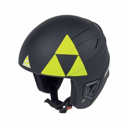 фото Шлем защитный fischer race g40517, р. s (53 - 54 см), черный/желтый