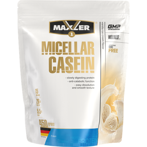 фото Протеин maxler micellar casein, 450 гр., ванильное мороженое