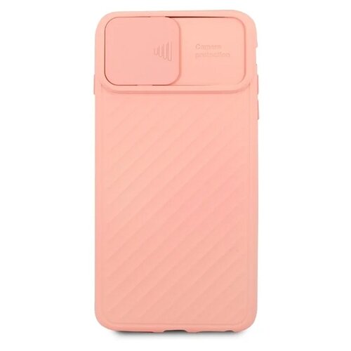 фото Чехол силиконовый для iphone 12 mini 5.4 со шторкой для камеры розовый grand price