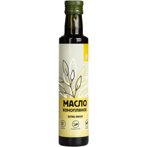 фото Konoplektika масло конопляное extra virgin, стеклянная бутылка, 0.25 л