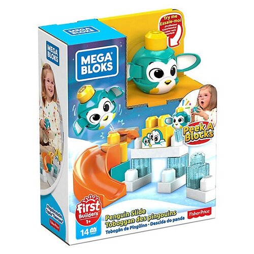 фото Игровой набор mega bloks gkx67 горки. пингвин