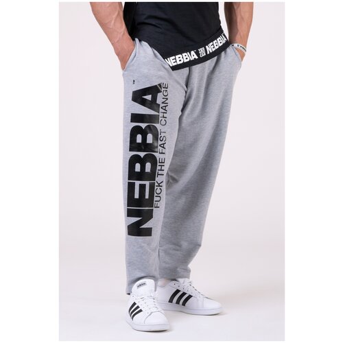 фото Штаны nebbia beast mode on iconic sweatpants 186 grey (xl)