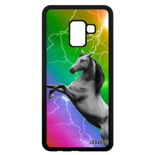 фото Чехол на телефон samsung galaxy a8 2018, "лошадь" жеребенок рысак utaupia