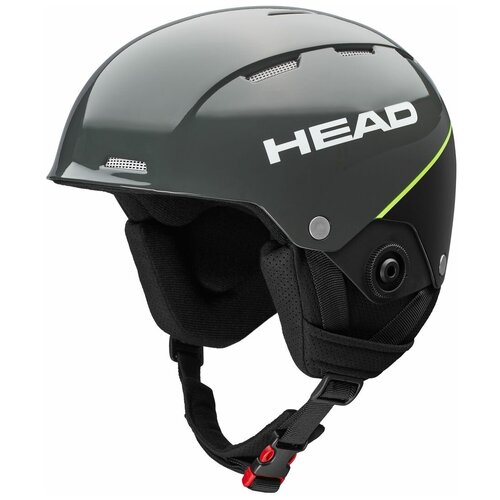 фото Шлем защитный head team sl + chinguard 2020/2021, р. m/l (56 - 59 см), anthracite/black