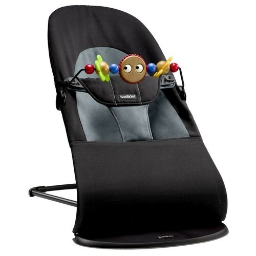 фото Кресло-шезлонг balance soft + подвеска balance для кресла-качалки черный/темно-серый 6050.01 babybjorn