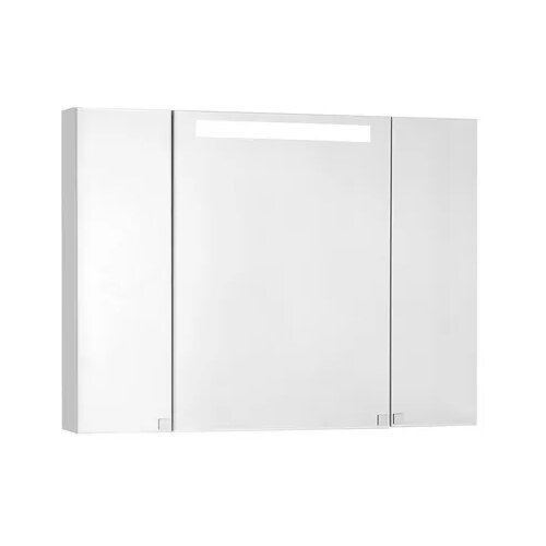 фото Шкаф-зеркало для ванной акватон мадрид 100 1a111602ma010, (шхгхв): 100х14.9х75 см, белый глянец