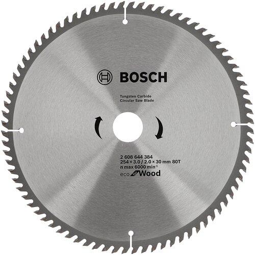 фото Пильный диск bosch eco wood 2608644384 254х30 мм