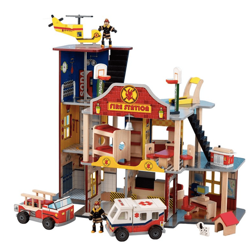 фото Kidkraft игровой набор для мальчиков пожарно-спасательная станция