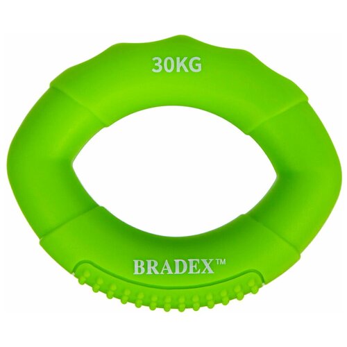 фото Кистевой эспандер 30 кг, овальной формы, зеленый bradex