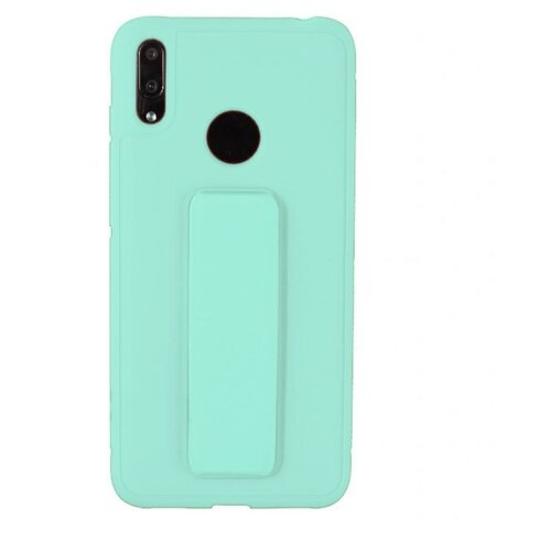 фото Чехол силиконовый для huawei y6 2019, с магнитной подставкой, бирюзовый grand price