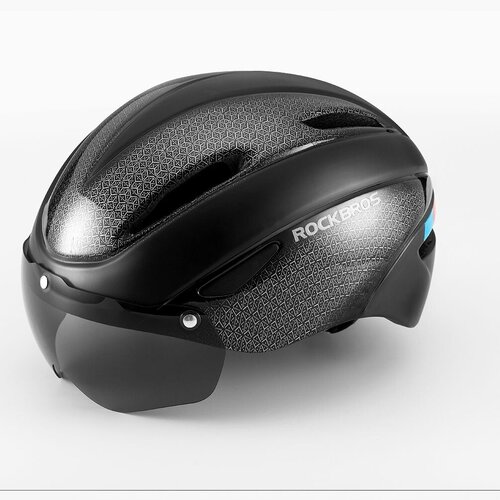 фото Шлем велосипедный регулируемый, с вентиляционными отверстиями, с очками, 57-62 см wt-018 rockbros