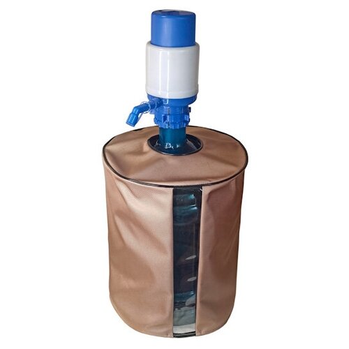 фото Чехол для бутыли/кулера с помпой для воды 19 л. бежевый ekud
