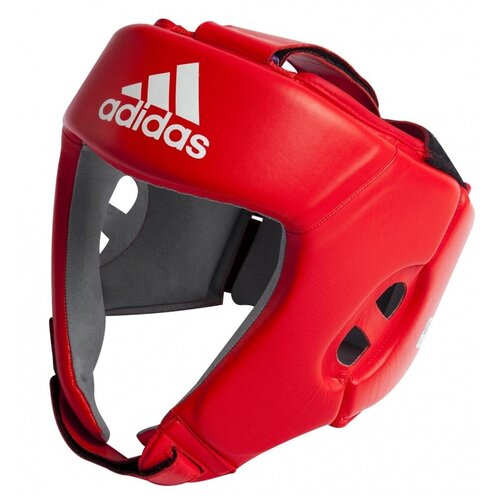 фото Шлем боксерский adidas aiba красный, размер s, артикул aibah1