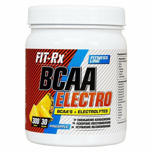 фото Bcaa electro, 300 г, apricot / абрикос fit-rx