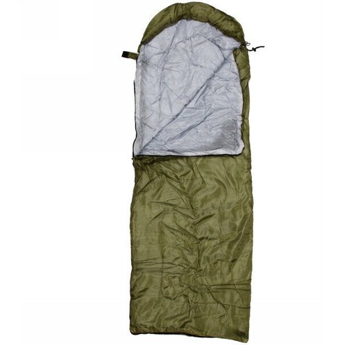 фото Спальный мешок туристический, 200х70 см, 950 гр, зеленый +5с турист мастер