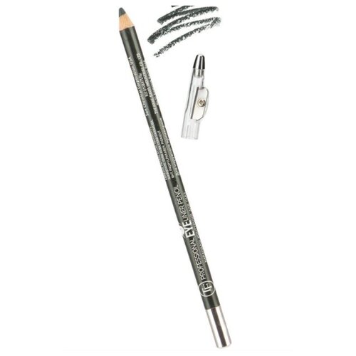 фото Tf cosmetics карандаш для глаз с точилкой professional eyeliner, оттенок 139 темный хаки