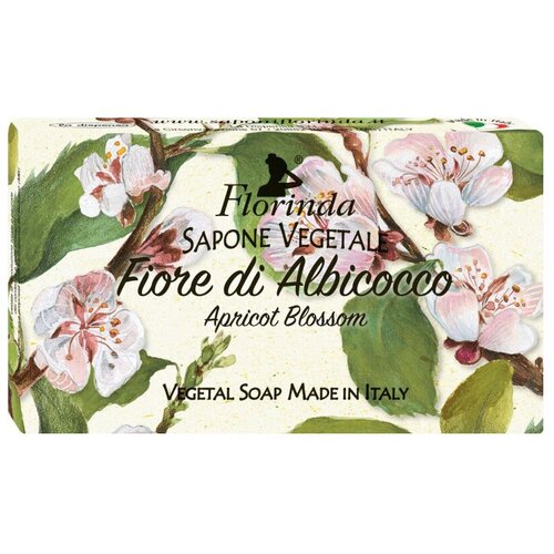 Фото - Florinda Мыло кусковое Цветы и цветы Fiore di albicocco, 100 г мыло florinda весенние цветы mughetto 100 г