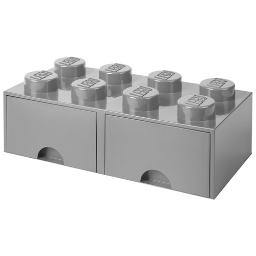 фото Ящик lego 8 knobs brick drawer (4006) grey