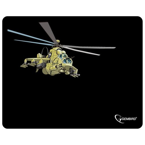 фото Коврик для мыши gembird mp-game9 рисунок "вертолет" (250*200*3мм) ткань+резина