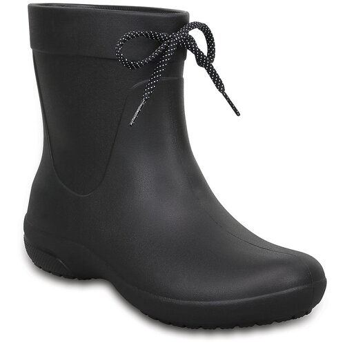 фото Резиновые сапоги crocs women's freesail shorty rain boots, размер 36(w6), black