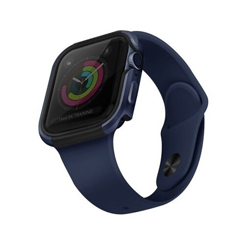 фото Чехол uniq valencia aluminium blue для apple watch 42/44 мм