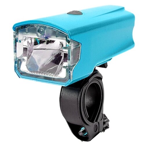 фото Светодиодный фонарь на руль велосипеда,1200 мач, цвет голубой, 8,8х4х3,7 см, moscowcycling mc-lmp-02